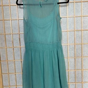Zara dress light green colored.